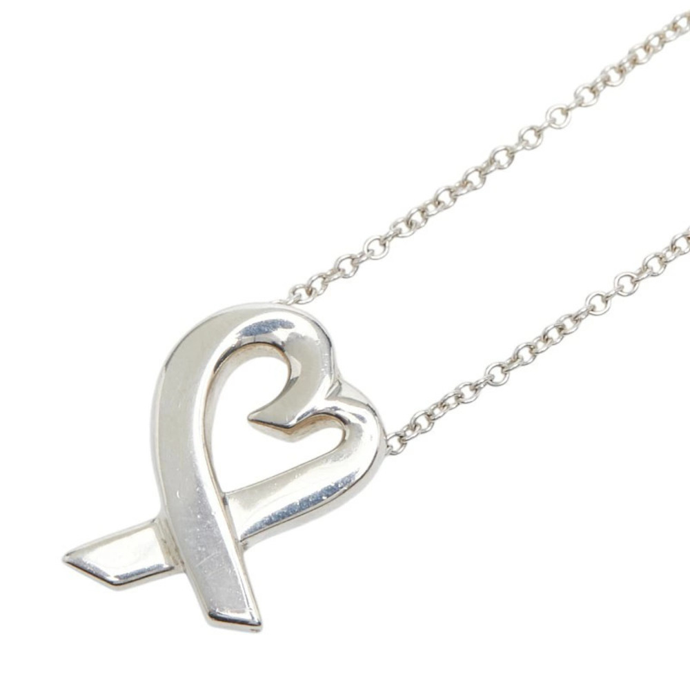 Tiffany Co Loving Heart Necklace Silver TIFFANYCo
